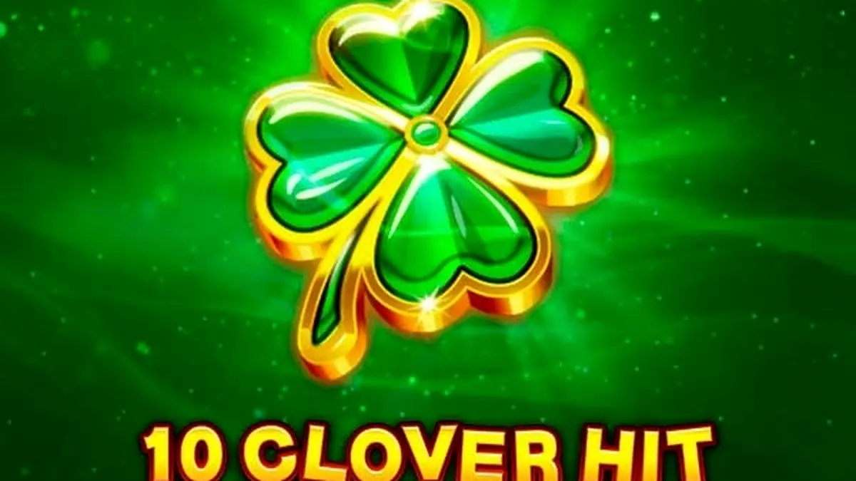 Interface do jogo de slot 10 Clover Hit com símbolos de frutas e trevos